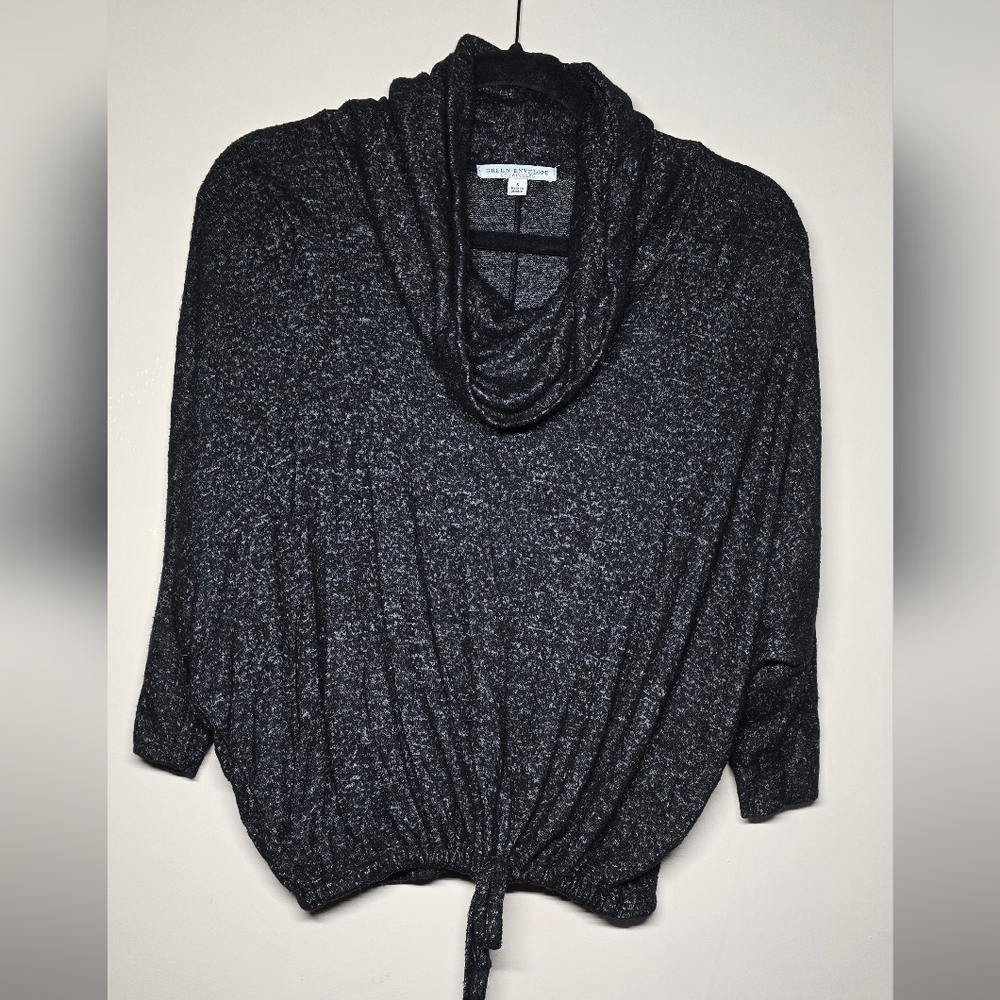 Women's Cropped Cowl Neck Sweater